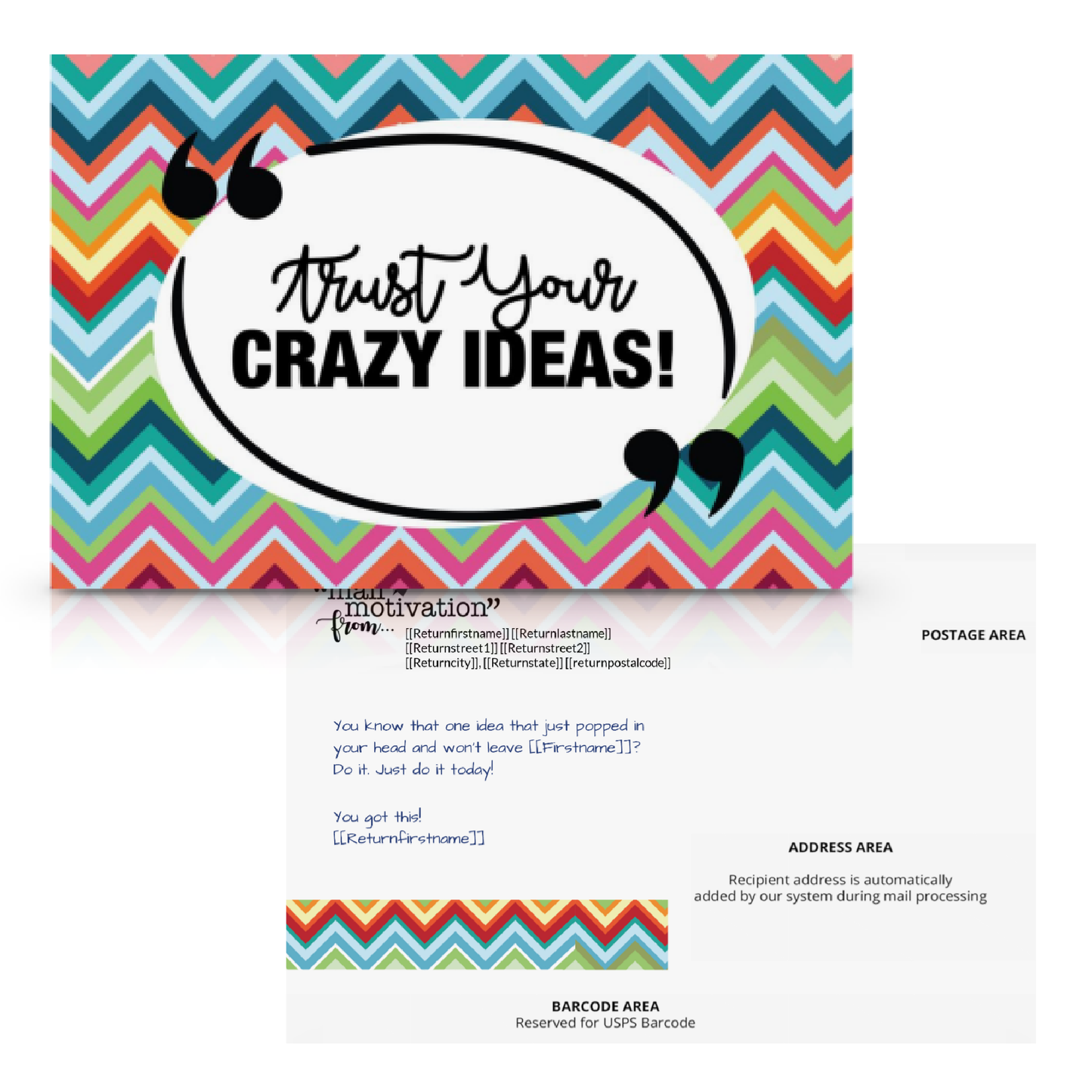 Colorful Quotations "Monthly" Postcards